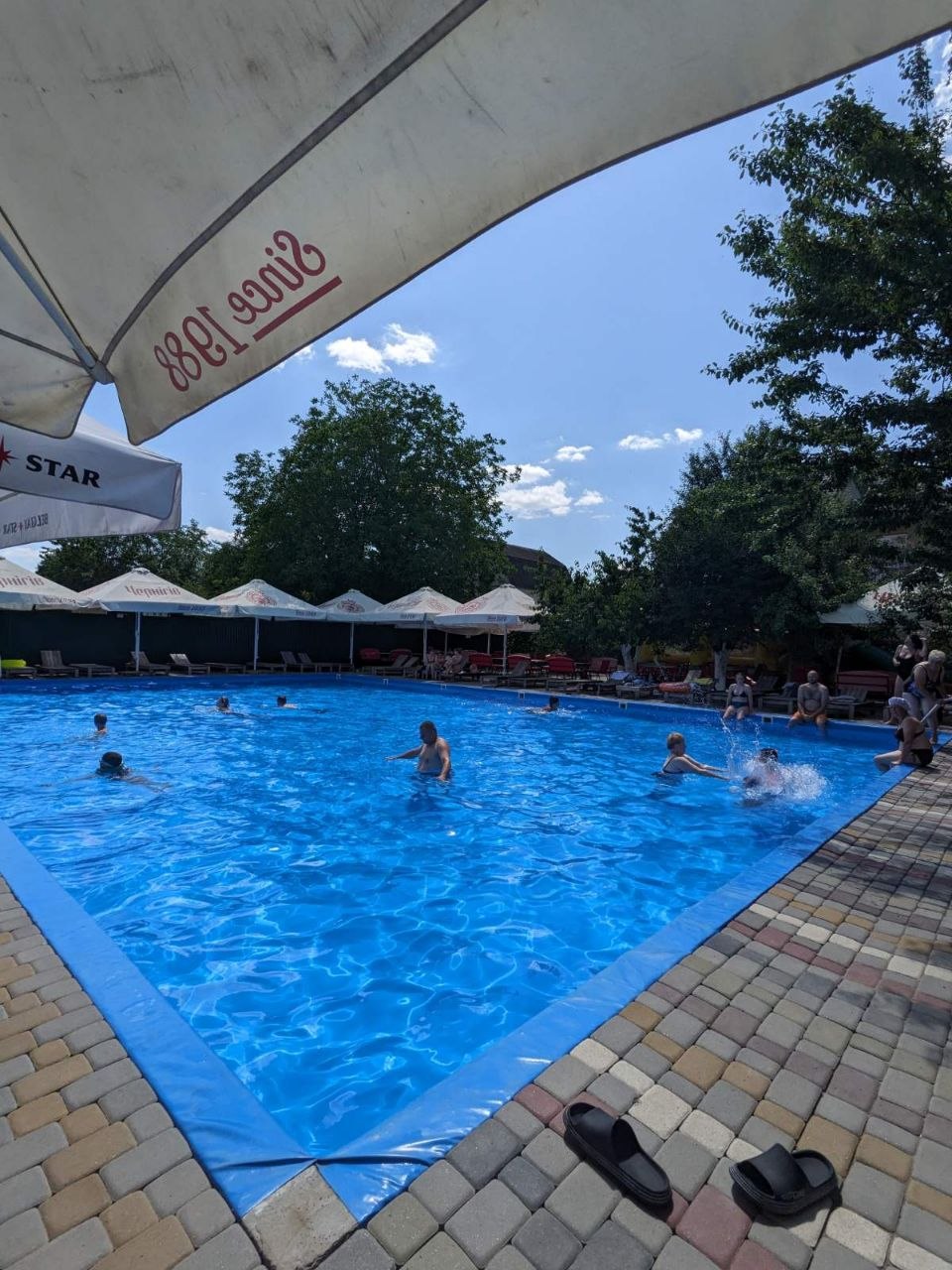 Літній басейн та альтанки
